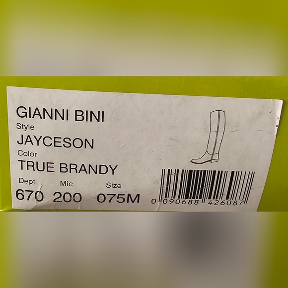 NEW Gianni Binni 7.5 Brown Tall Riding Boots - Picture 6 of 6